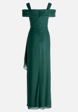 Abendkleid im Glitzer-Look / Rückseite