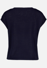 Basic-T-Shirt  mit V-Ausschnitt / Rückseite