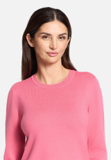 Basic-Strickpullover mit Rundhalsausschnitt / Detailbild