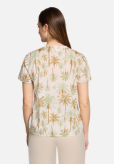 Blusenshirt mit Rüschen / Modellfoto Rückseite