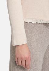 Strick-Cardigan mit Fransen / Detailbild