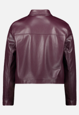 Lederjacke langarm / Rückseite