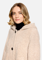 Wolljacke mit Kapuze / Detailbild