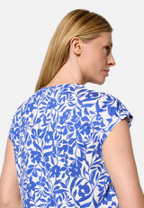 Casual-Shirt mit Bluseneinsatz / Detailbild