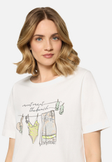 Basic Shirt mit Aufdruck / Detailbild