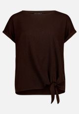 Halbarm-Shirt mit Schleifenknoten / Vorderseite