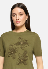 Baumwollshirt mit Rundhalsausschnitt / Detailbild