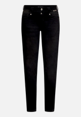 Boyfriend-Hose mit Nieten / Vorderseite