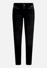 Boyfriend-Hose mit Nieten / Vorderseite