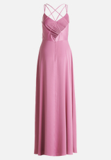 Abendkleid mit V-Ausschnitt / Rückseite