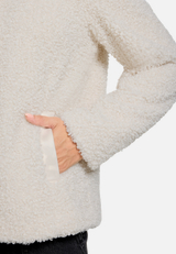 Plüschjacke mit Stehkragen / Detailbild