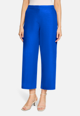 Leinenhose unifarben / Modellfoto Vorderseite