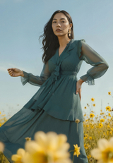 Cocktailkleid mit Volant / Imagebild
