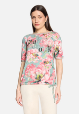 Casual-Shirt mit Tunnelzug / Modellfoto Vorderseite