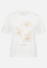 Baumwollshirt mit Rundhalsausschnitt / Vorderseite