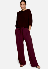 Pullover  mit Fledermausärmeln / Modellfoto Vorderseite (Outfit)