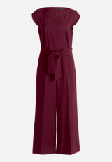 Eleganter Jumpsuit mit Bindegürtel / Vorderseite