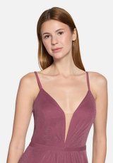 Abendkleid mit Lurexfaden / Detailbild