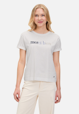 Casual-Shirt mit Stickerei / Modellfoto Vorderseite