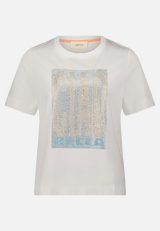 Printshirt mit Rundhalsausschnitt / Vorderseite