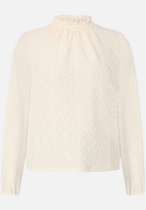 Bluse mit Lochmuster  / Vorderseite
