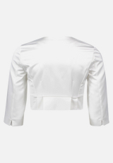 Bolero-Jacke mit Kellerfalten / Rückseite