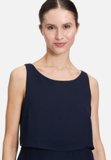 Cocktailkleid mit Volant / Detailbild
