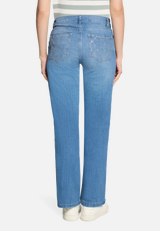 Casual-Hose mit Strass / Modellfoto Rückseite