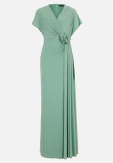 Abendkleid im Glitzer-Look / Vorderseite