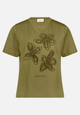 Baumwollshirt mit Rundhalsausschnitt / Vorderseite
