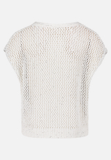 Strickpullunder mit Effektgarn / Rückseite