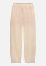 Leinenhose mit Gummizug / Vorderseite