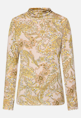 Rollkragenshirt mit Paisley-Muster / Vorderseite