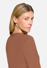 Casual-Shirt mit Rundhalsausschnitt / Detailbild