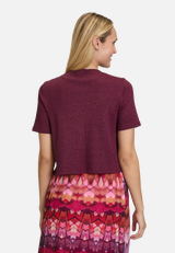 Shirtjacke kurzarm / Modellfoto Rückseite