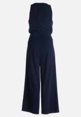 Jumpsuit mit Bindegürtel / Rückseite