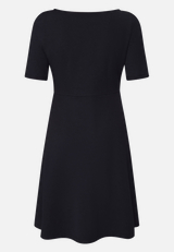 Jerseykleid mit Gürtel / Rückseite