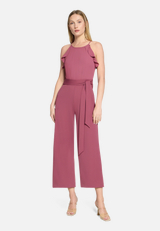 Jumpsuit mit Volant / Modellfoto Vorderseite