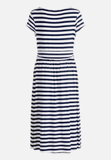 Jerseykleid mit Streifen / Rückseite