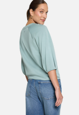 Sweatshirt  mit Tunnelzug  / Modellfoto Rückseite