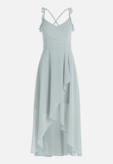 Abendkleid mit Volant / Vorderseite