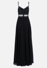 Abendkleid mit Spitze / Rückseite