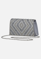 Clutch-Tasche im Glitzer-Look / Vorderseite