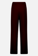 Elegante Stoffhose  mit Bindegürtel / Rückseite