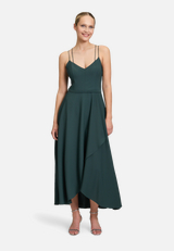 Abendkleid mit Volant / Modellfoto Vorderseite