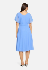 Cocktailkleid kurzarm / Modellfoto Rückseite