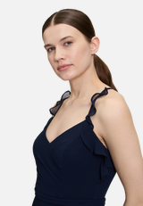 Abendkleid mit Volant / Detailbild