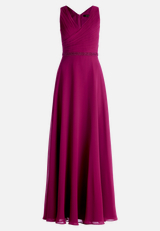 Abendkleid mit Plissee / Vorderseite