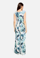 Jumpsuit mit Raffung / Modellfoto Rückseite