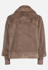 Outdoorjacke mit Plüsch / Rückseite